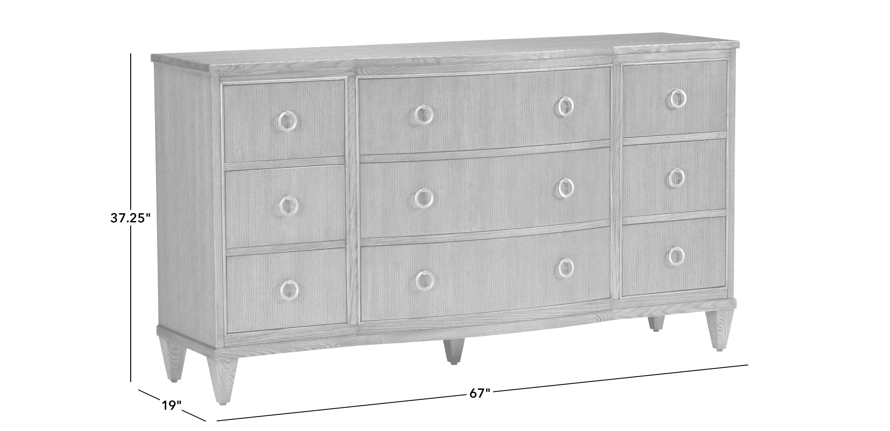 Heston Oak Dresser | Oak Nine-Drawer Dresser | Ethan Allen