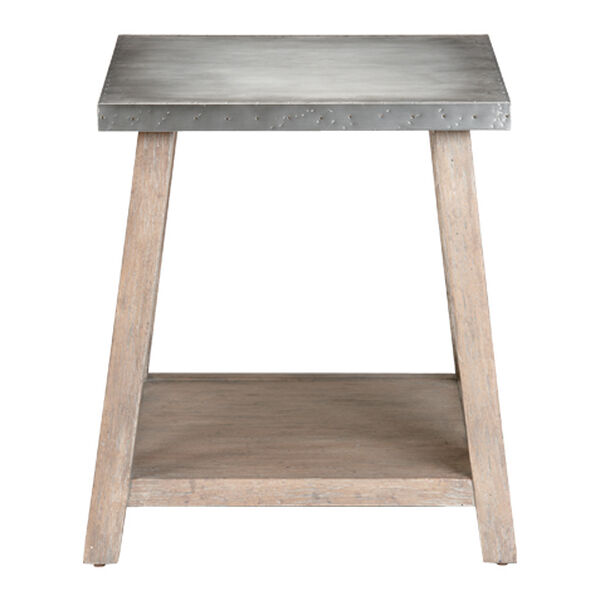 Bruckner Metal-Top End Table