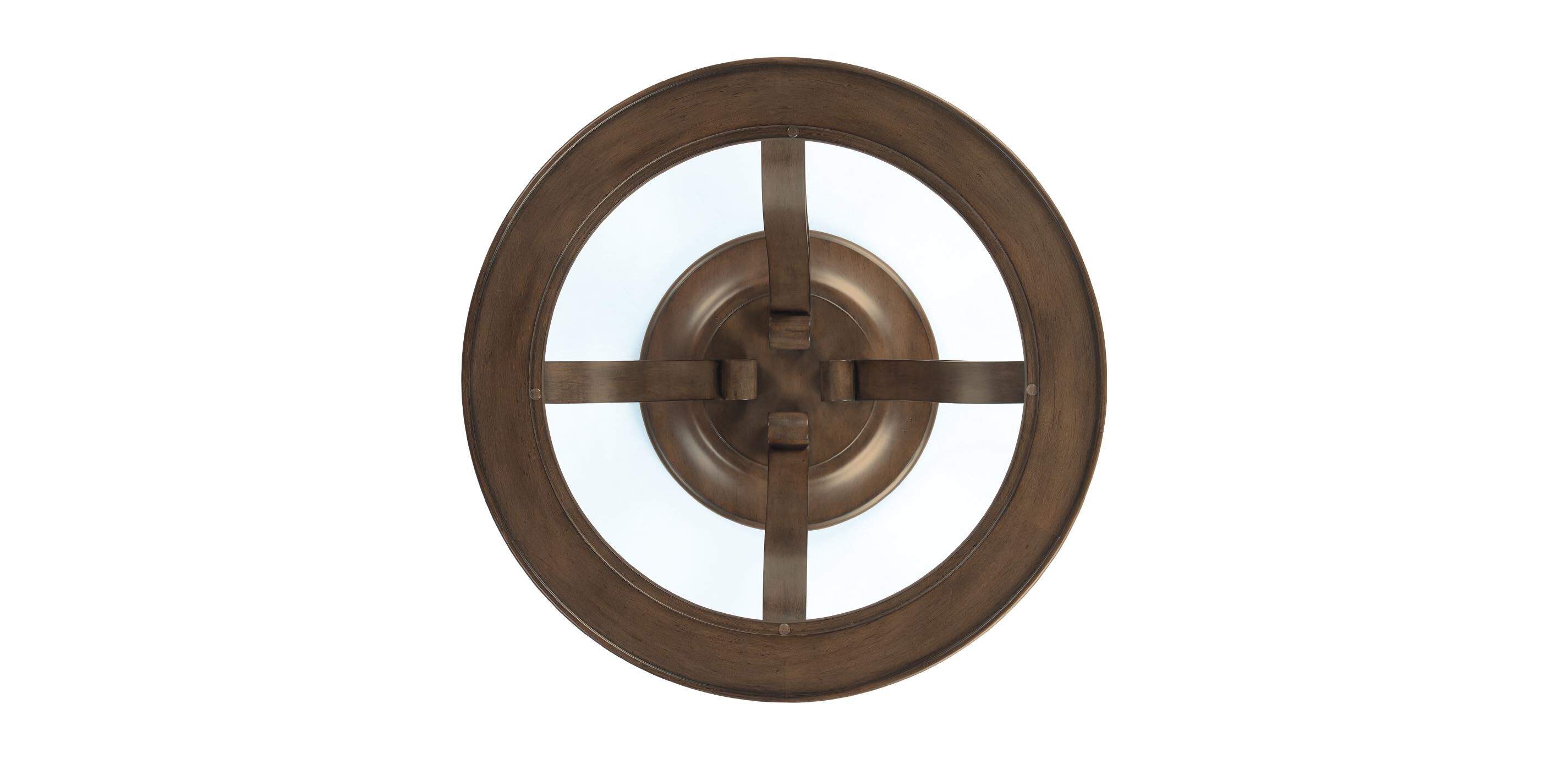 Camille Round Glass-Top Scroll-Base End Table_4