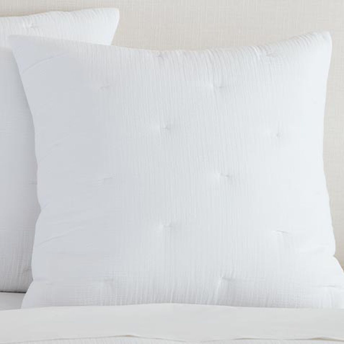 Cotton Gauze Quilted Euro Sham