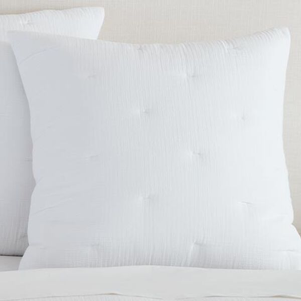 Cotton Gauze Quilted Euro Sham