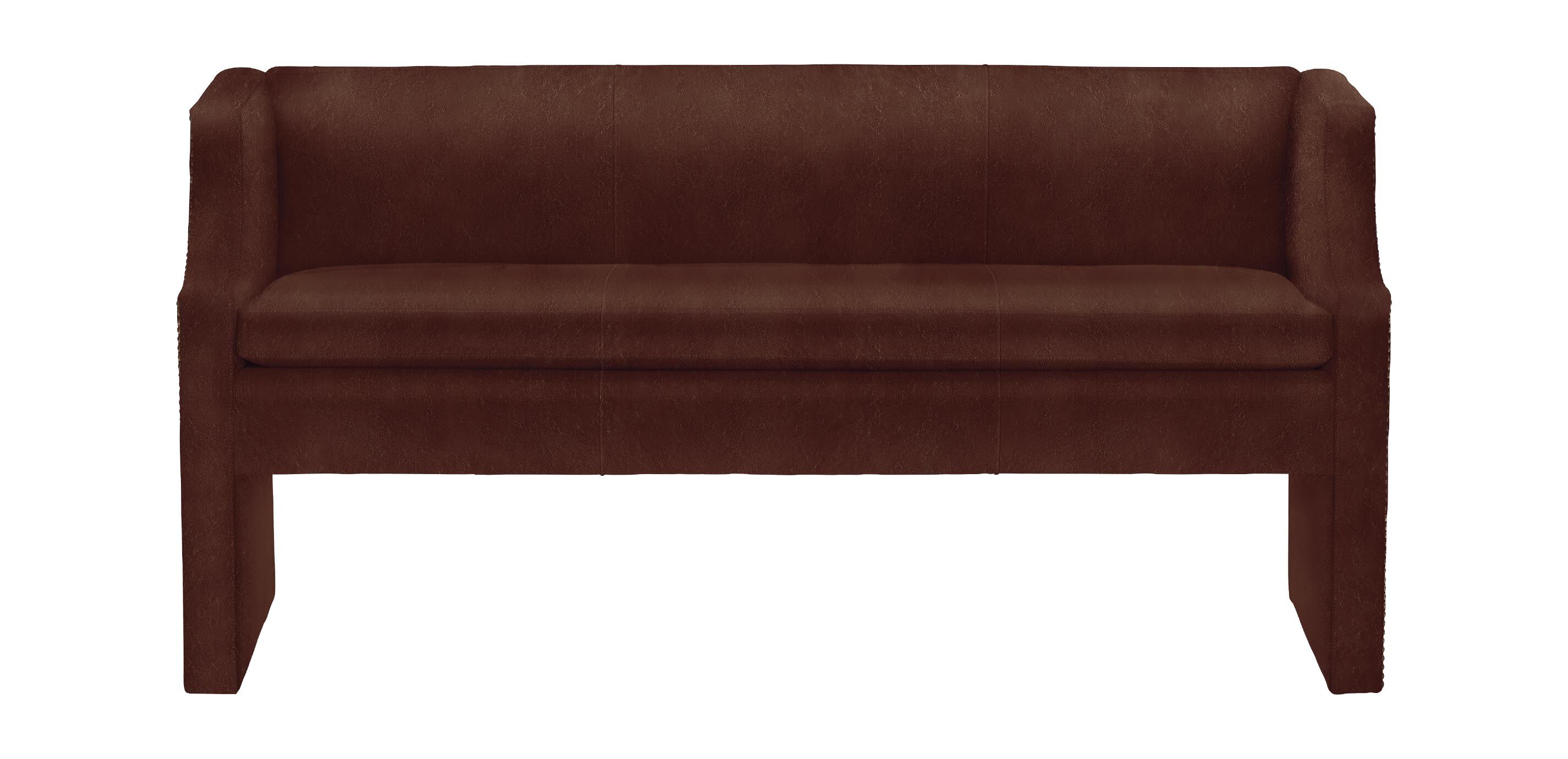 Samira Fully Upholstered Leather Bench