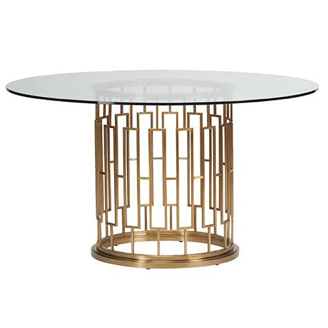 Teresa Round Glass Dining Table image