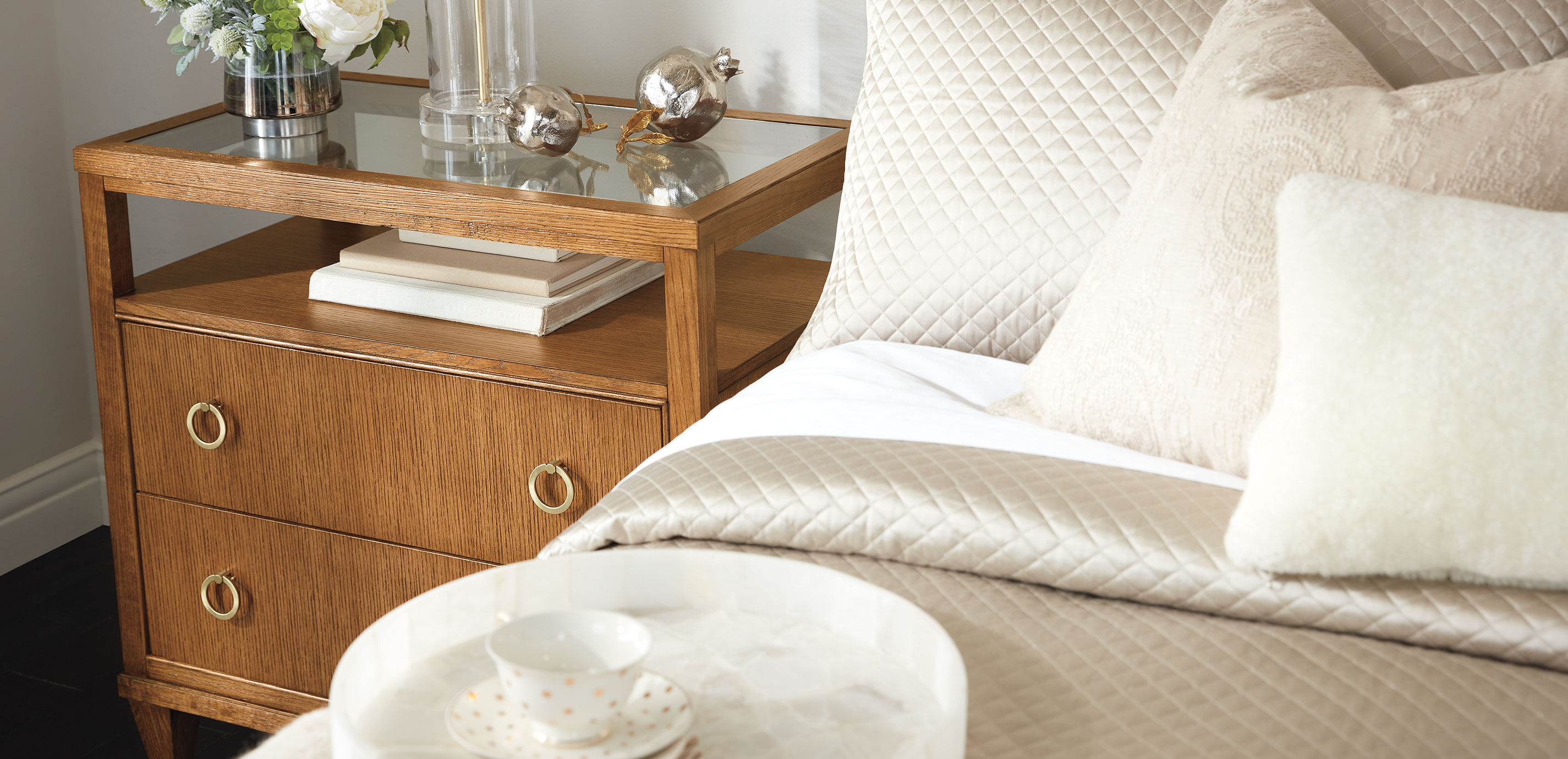 Heston Oak Glass-Top Night Table_9