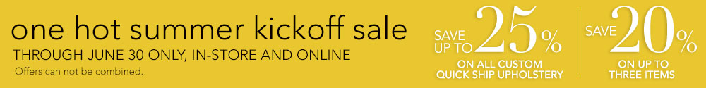one hot summer kickoff sale now through June 30.