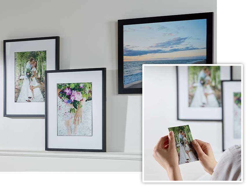 upload your own photo to print and frame