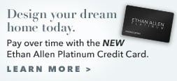 the new Ethan Allen platinum credit card