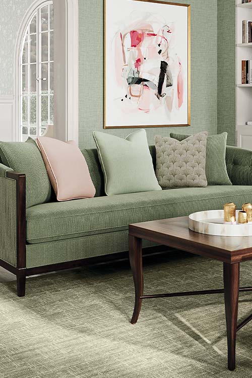 formal light blue dining room