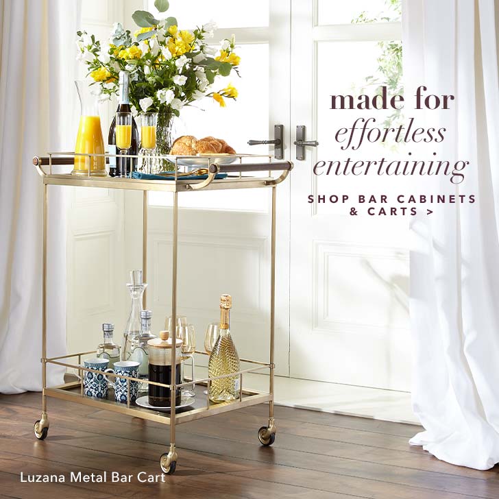 shop bar cabinets & carts