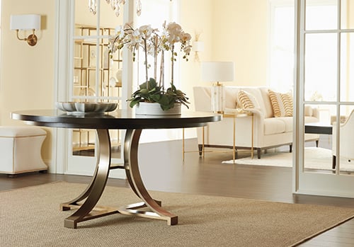 pale yellow entryway