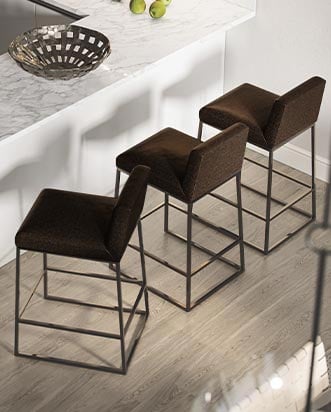 LEATHER BAR & COUNTER STOOLS