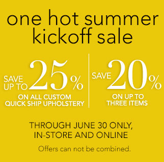one hot summer kickoff sale now through June 30.