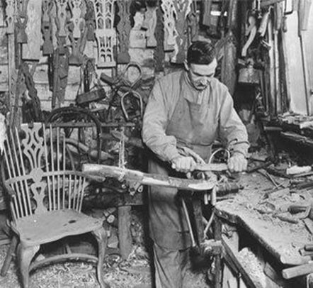 Wood worker in 1935