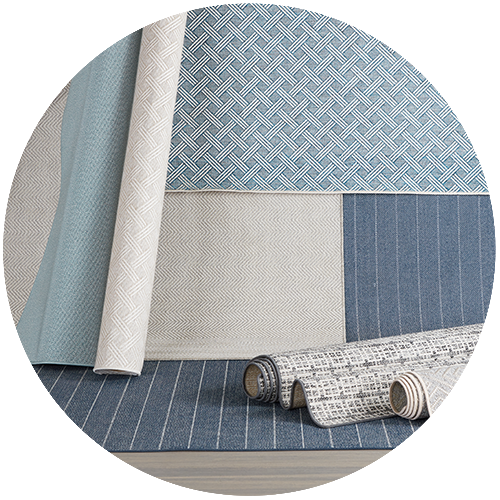 blue outdoor rugs