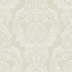 Taupe swatch Bettina Damask Wallpaper