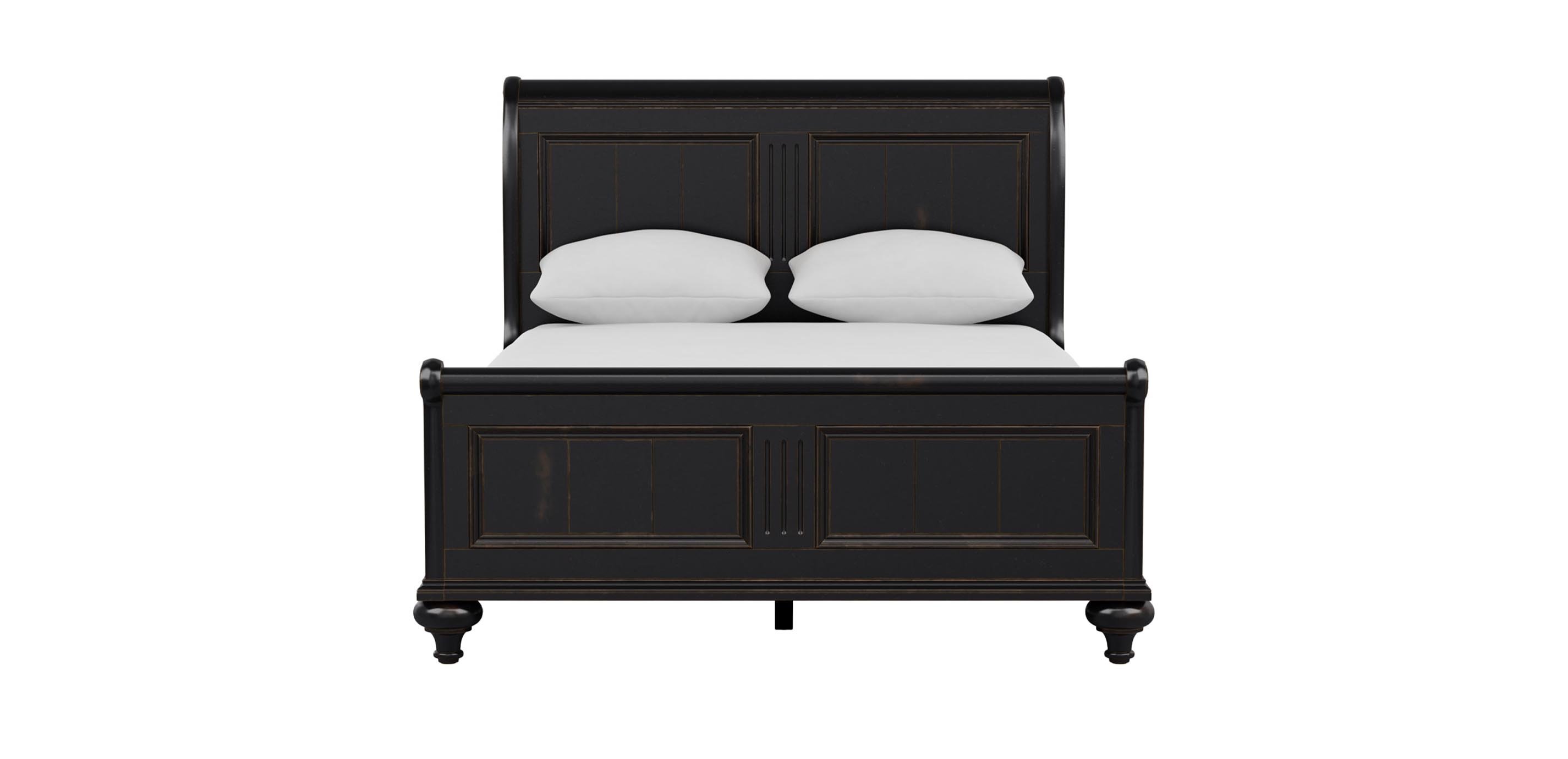 Ethan allen black bed discount
