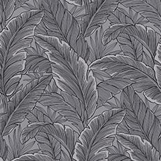 Dark Silver/Black swatch Tropical Hideaway Wallpaper