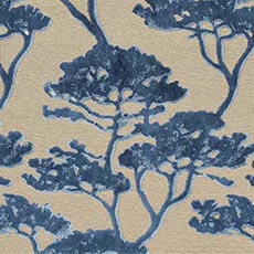 view swatch Vivienne Indigo (22188): dimensional velvet pattern Vivienne Fabric