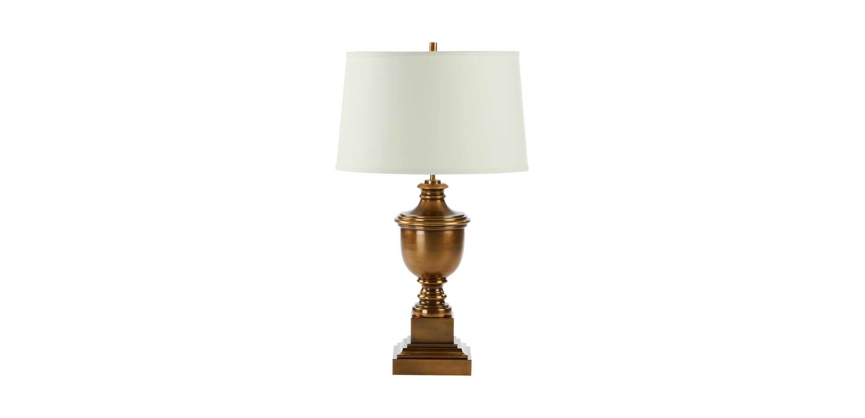 brass table lamp