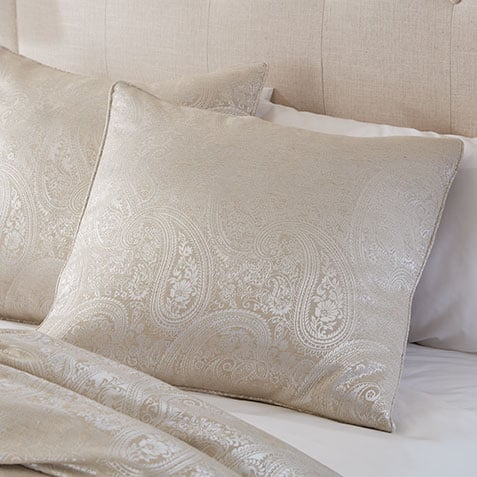 Salena Paisley Sham, Taupe Product Thumbnail Salena Paisley Sham, Taupe Product Thumbnail