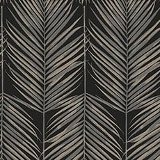 Silver/Black swatch Beach Days Wallpaper