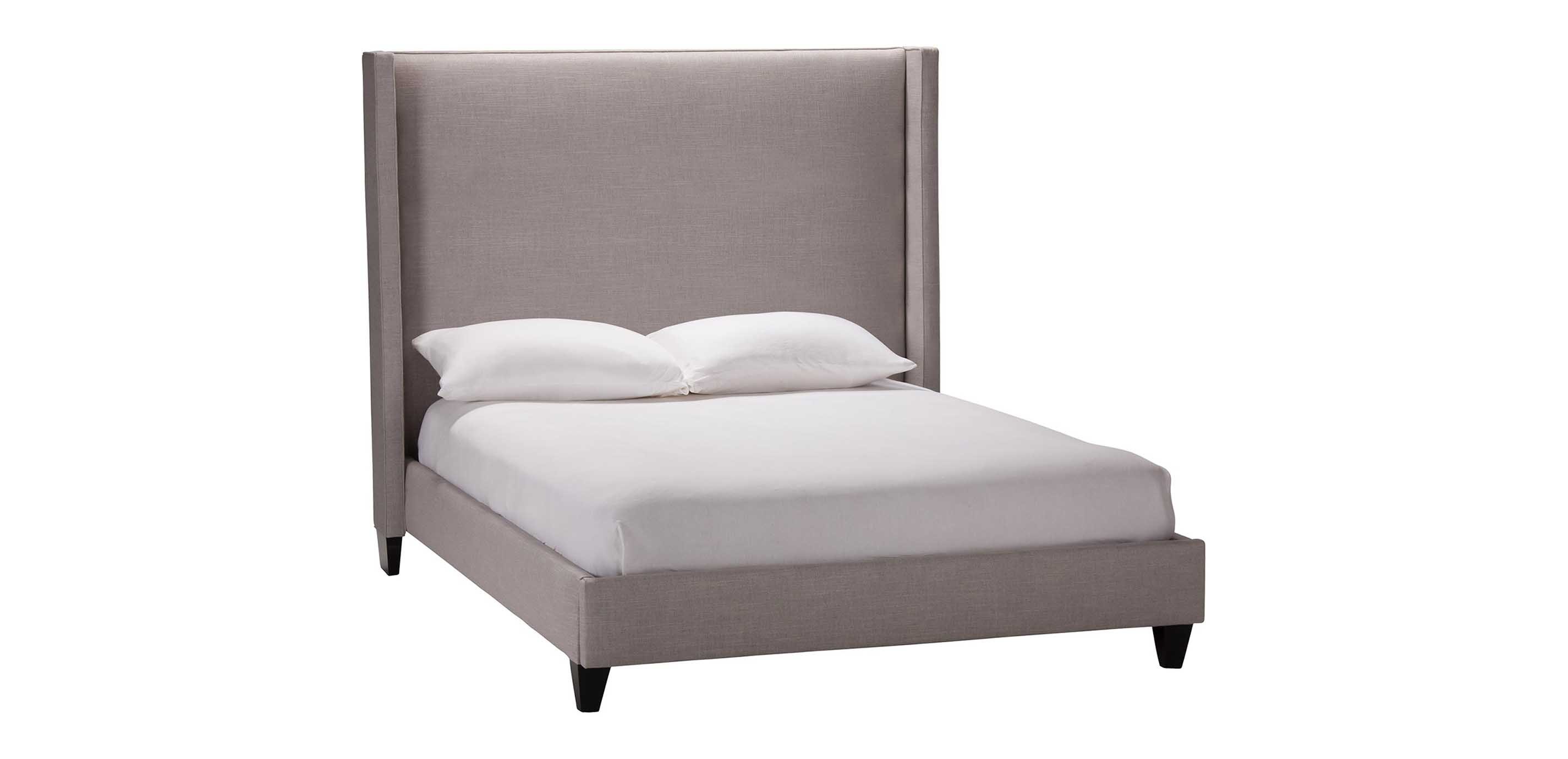 Colton Upholstered Bed With Tall, High Headboard Bed Frame