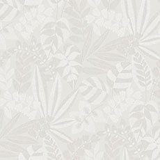 White swatch Palma Floral Wallpaper