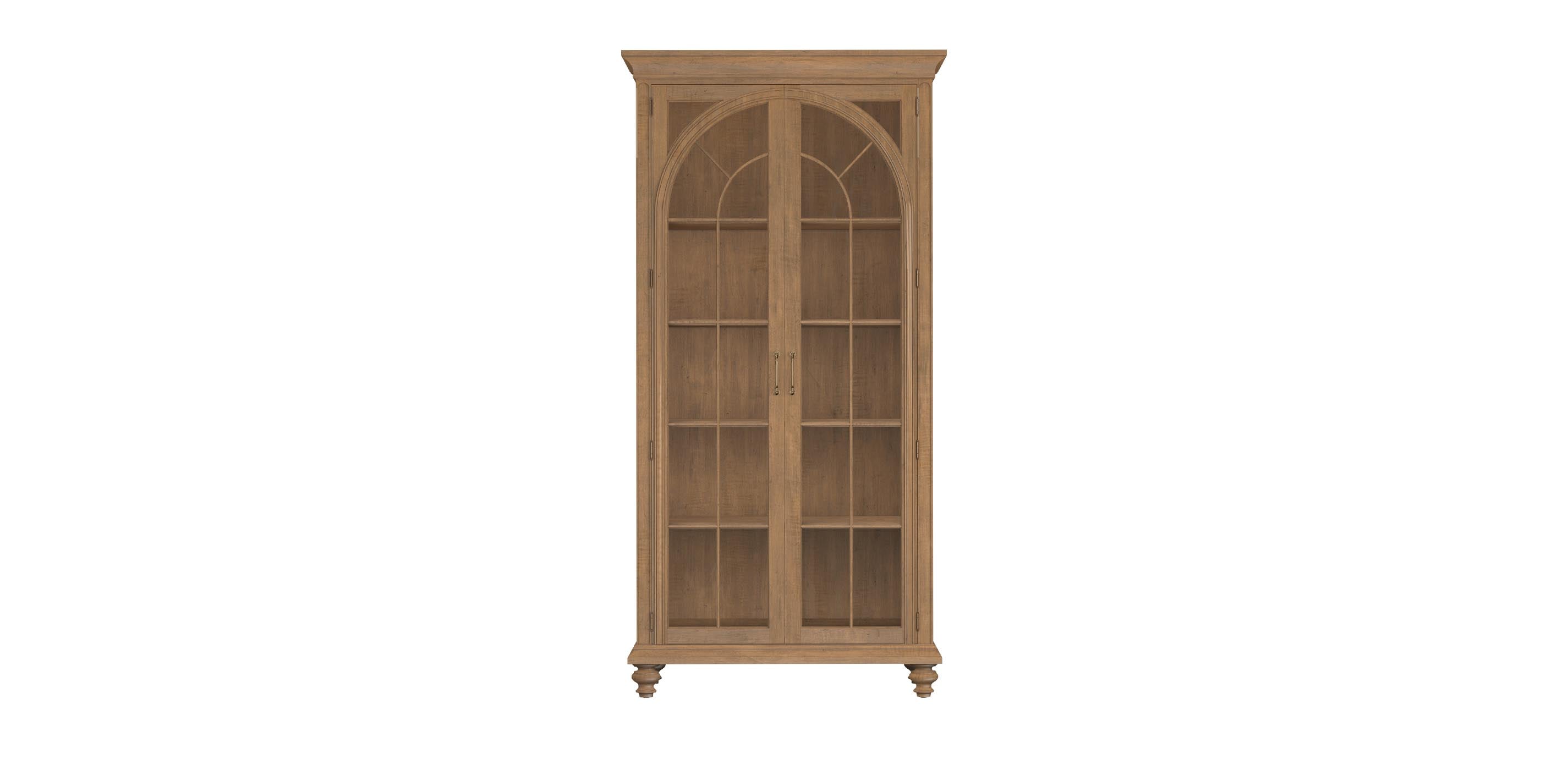 Zeta Display Cabinet with Arched Window Glass Doors | Ethan Allen