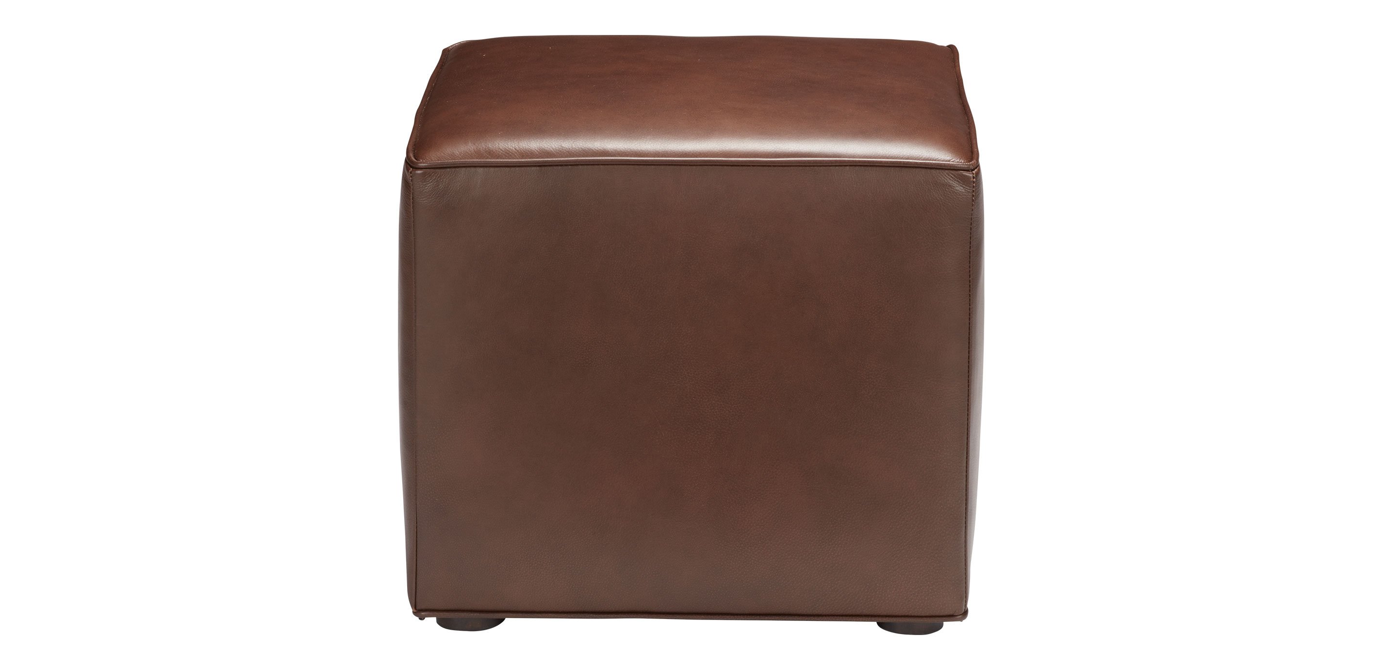 Dacian Leather Cube Ottoman Leather Ottoman Ethan Allen
