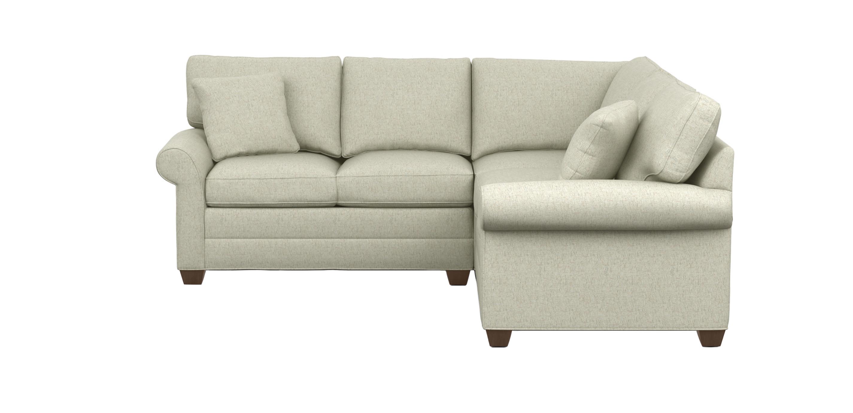 RollArm Skirted Sectional Sectionals Ethan Allen