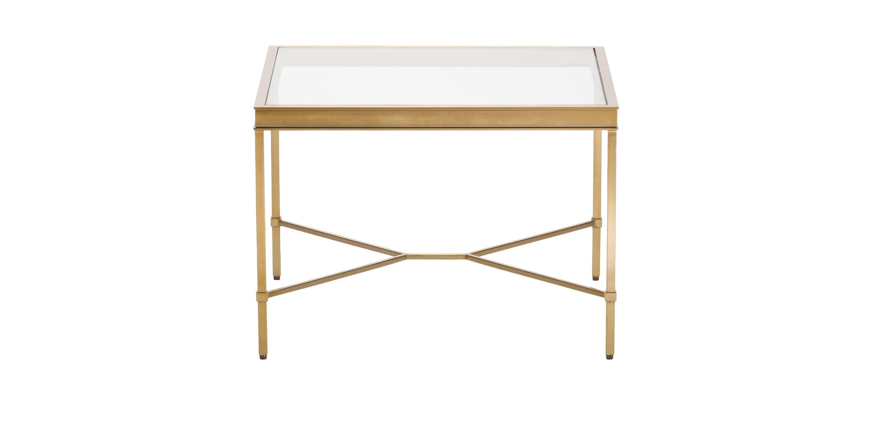 Josie Bunching Table: Metal Table with Glass Top | Ethan Allen