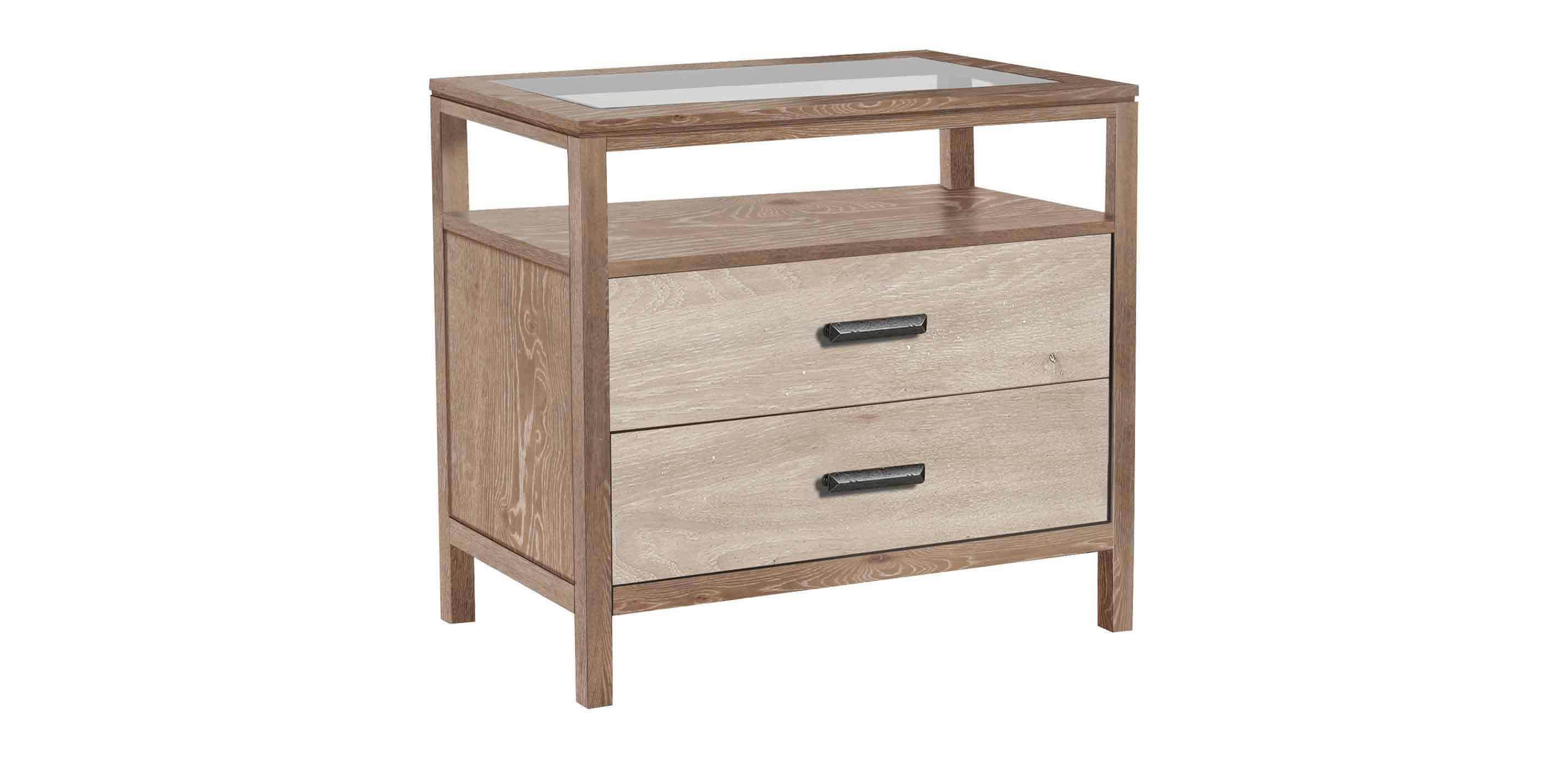 Merrick Small Night Table TwoDrawer Night Table Ethan Allen