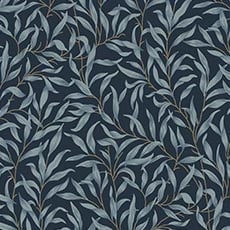 Dark Blue swatch Surrey Floral Wallpaper