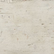 Brie (603): White paint, hand-rubbed, distressed, crackled, antiqued, worn edges. swatch Emanuel Demilune Buffet