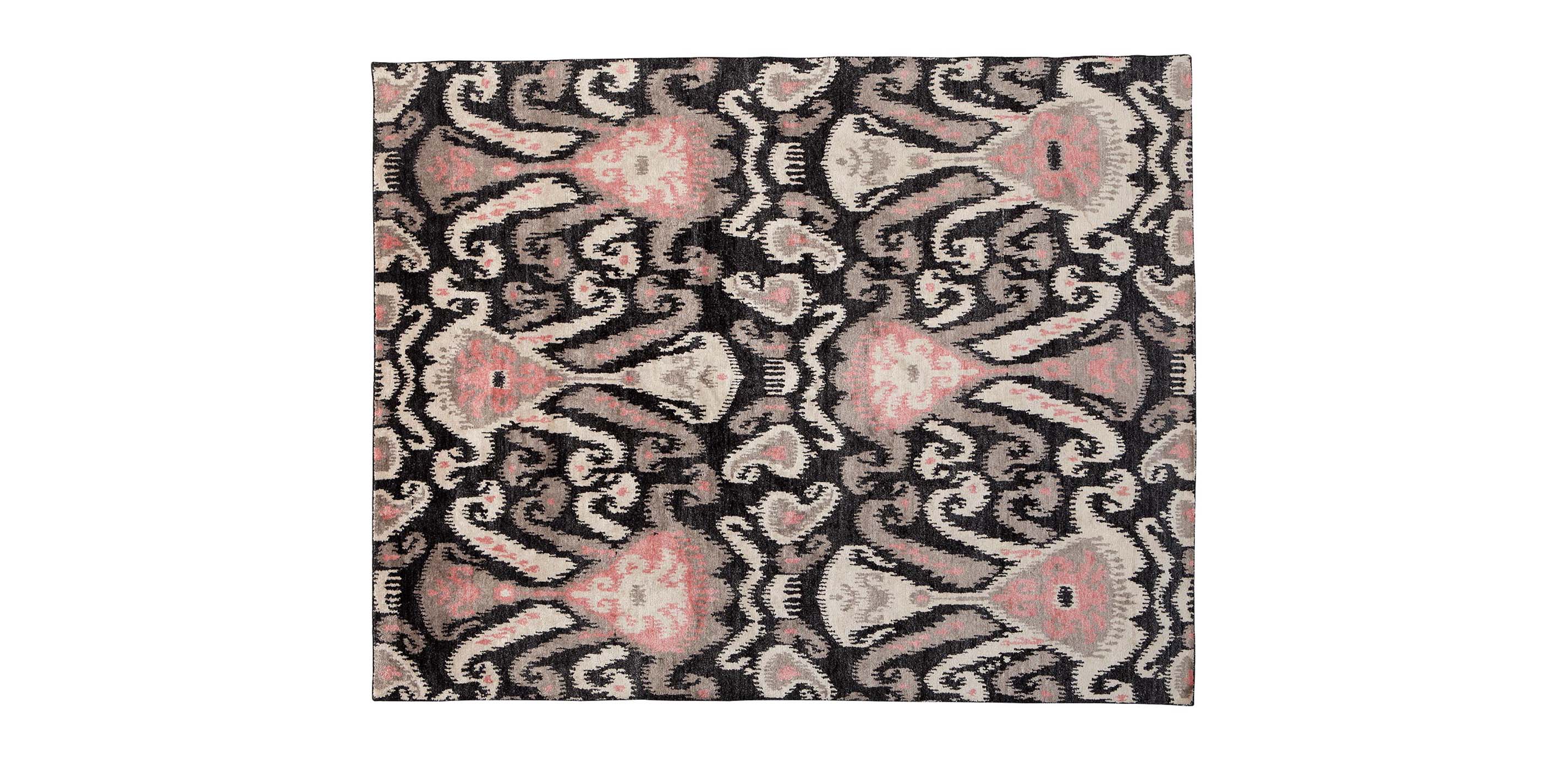 Ikat Rug, Coral Pink Rugs Ethan Allen