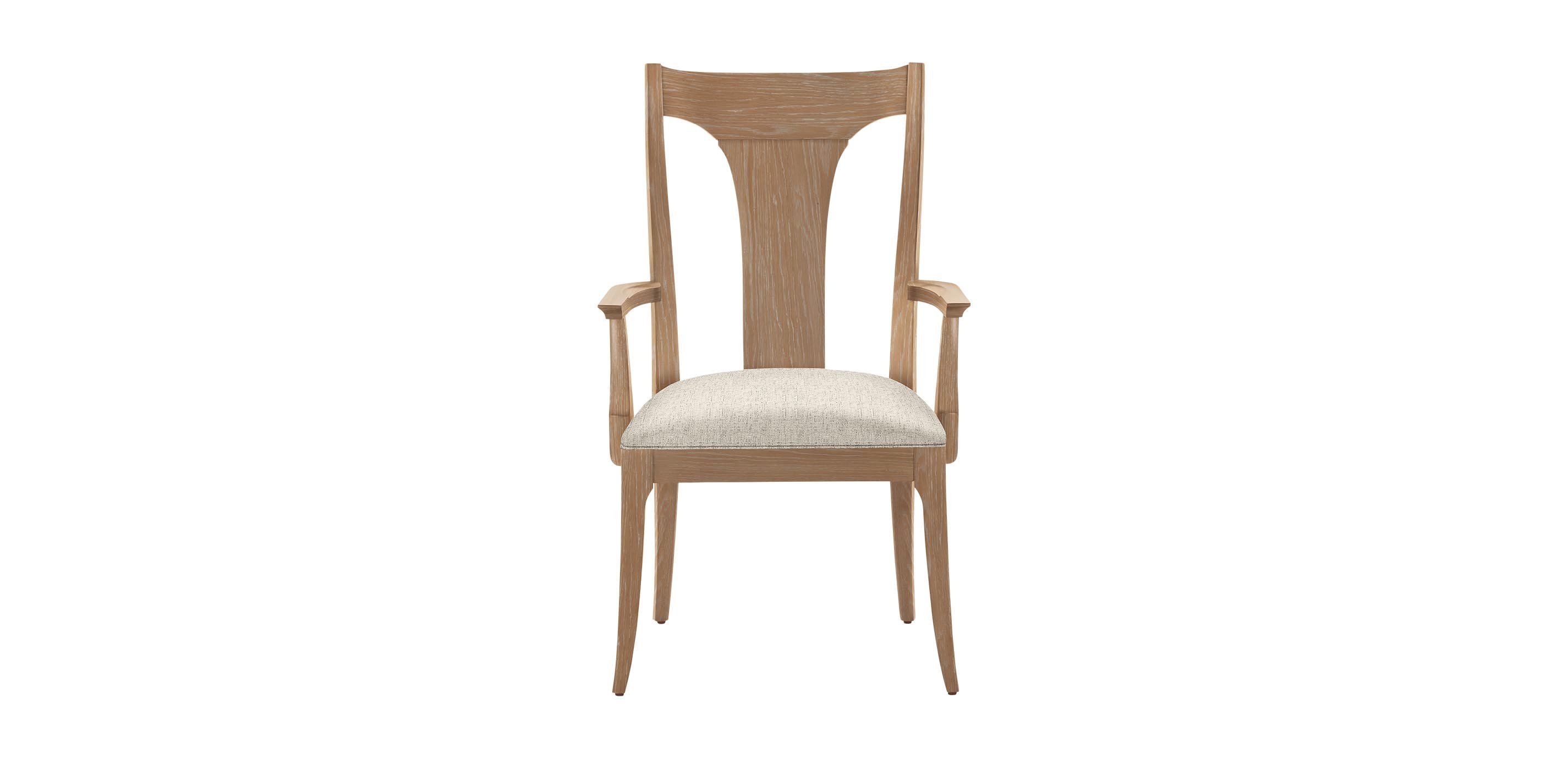 Artemis Dining Armchair with Upholstered Seat | Ethan Allen