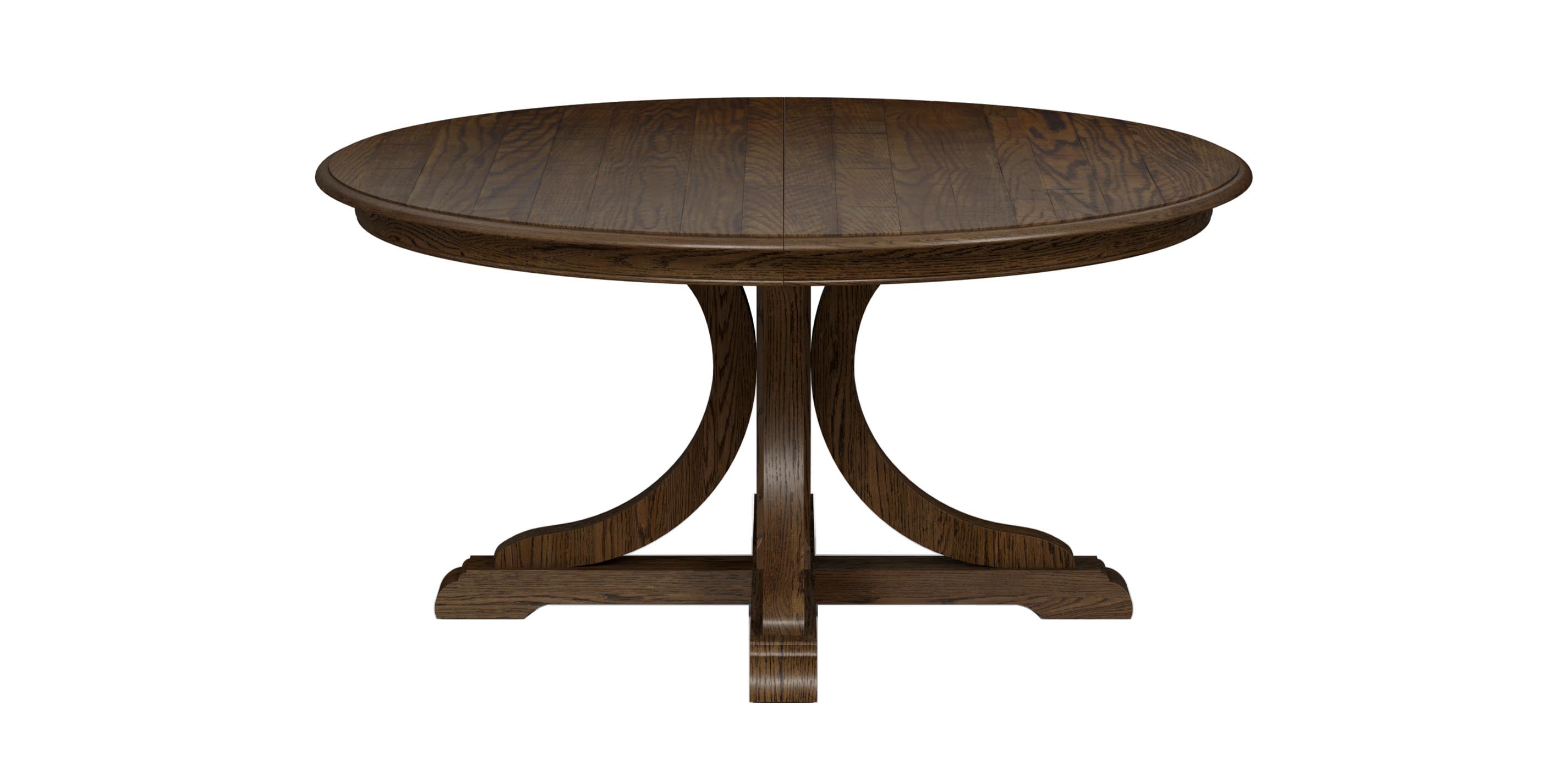 Corin Rough-Sawn Round Extension Dining Table | Ethan Allen