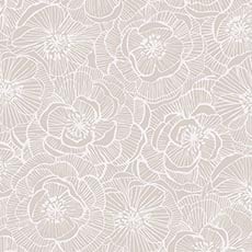 Silver swatch Suzette Floral Wallpaper