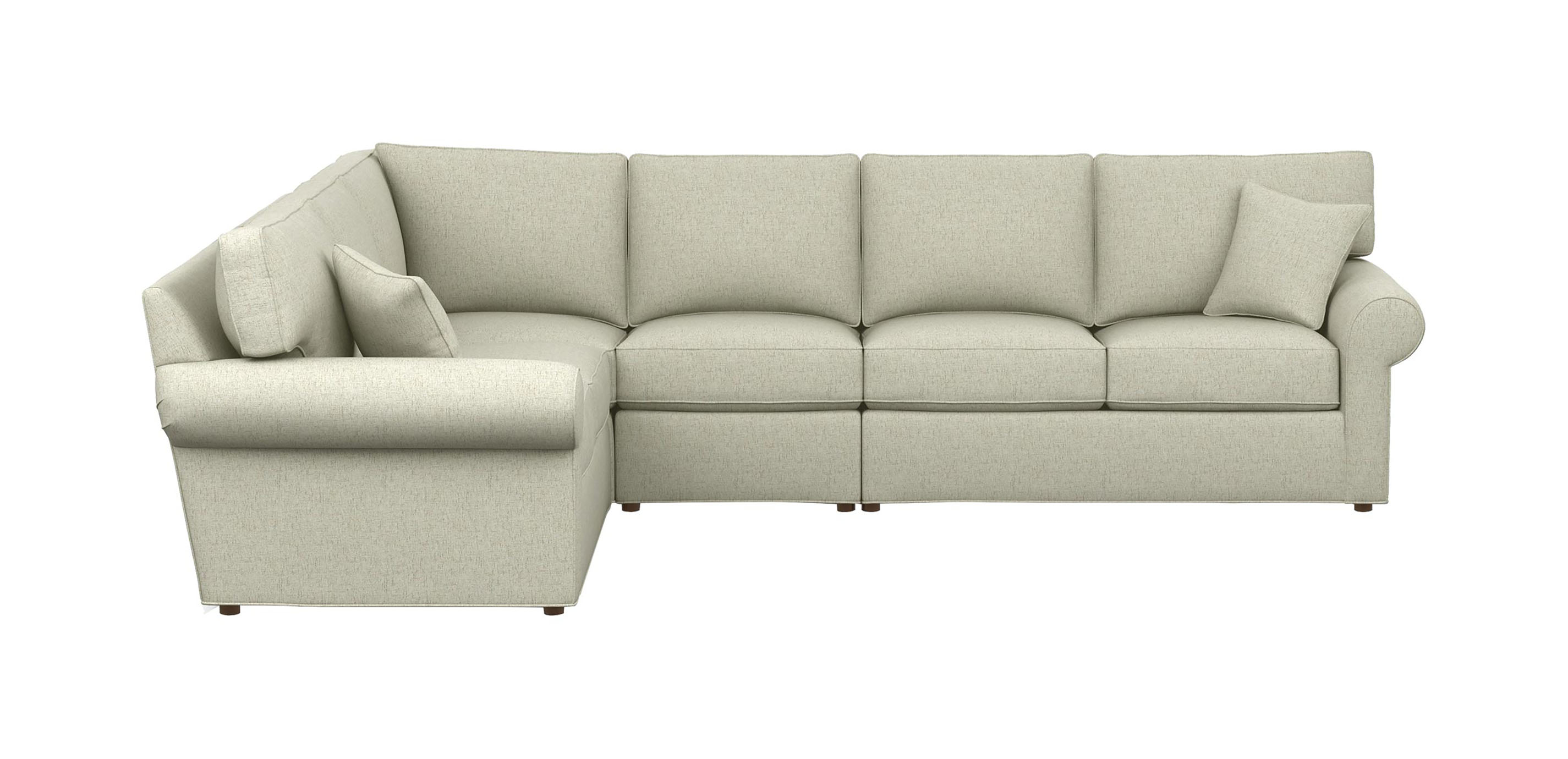 Retreat RollArm FourPiece Sectional Ethan Allen