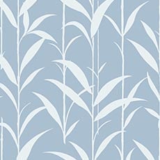 Blue swatch Gloria Floral Wallpaper