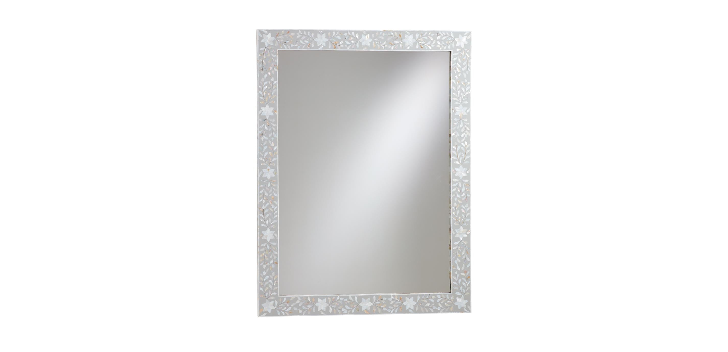 Giuliana Rectangular Mirror: Star-Pattern Frame | Ethan Allen