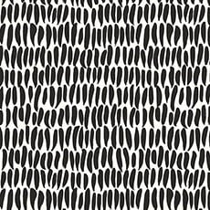White/Black swatch Brushwork Wallpaper