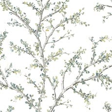 Green swatch Rogers Branches Wallpaper