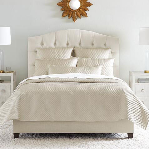 Salena Quilted Coverlet, Champagne Product Thumbnail Salena Quilted Coverlet, Champagne Product Thumbnail