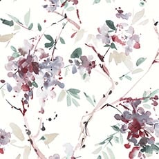 Red/Green swatch Blossom Season Wallpaper