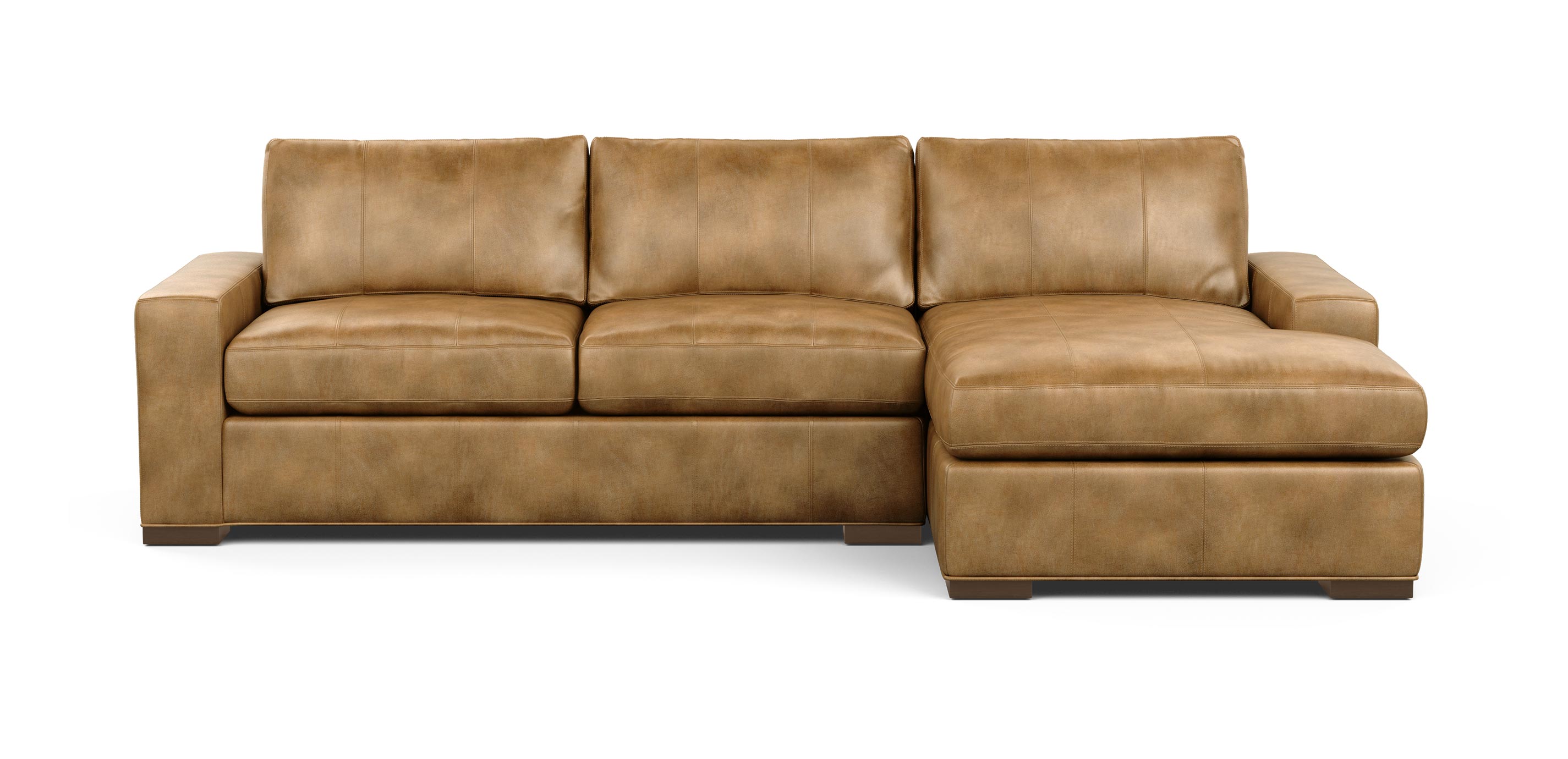 Conway TwoPiece Leather Sectional Ethan Allen