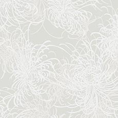 White swatch Dorinda Floral Wallpaper