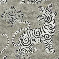 Taupe swatch Velvet Tiger Pillow