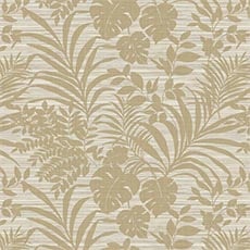 Taupe swatch Zora Floral Textured Wallpaper