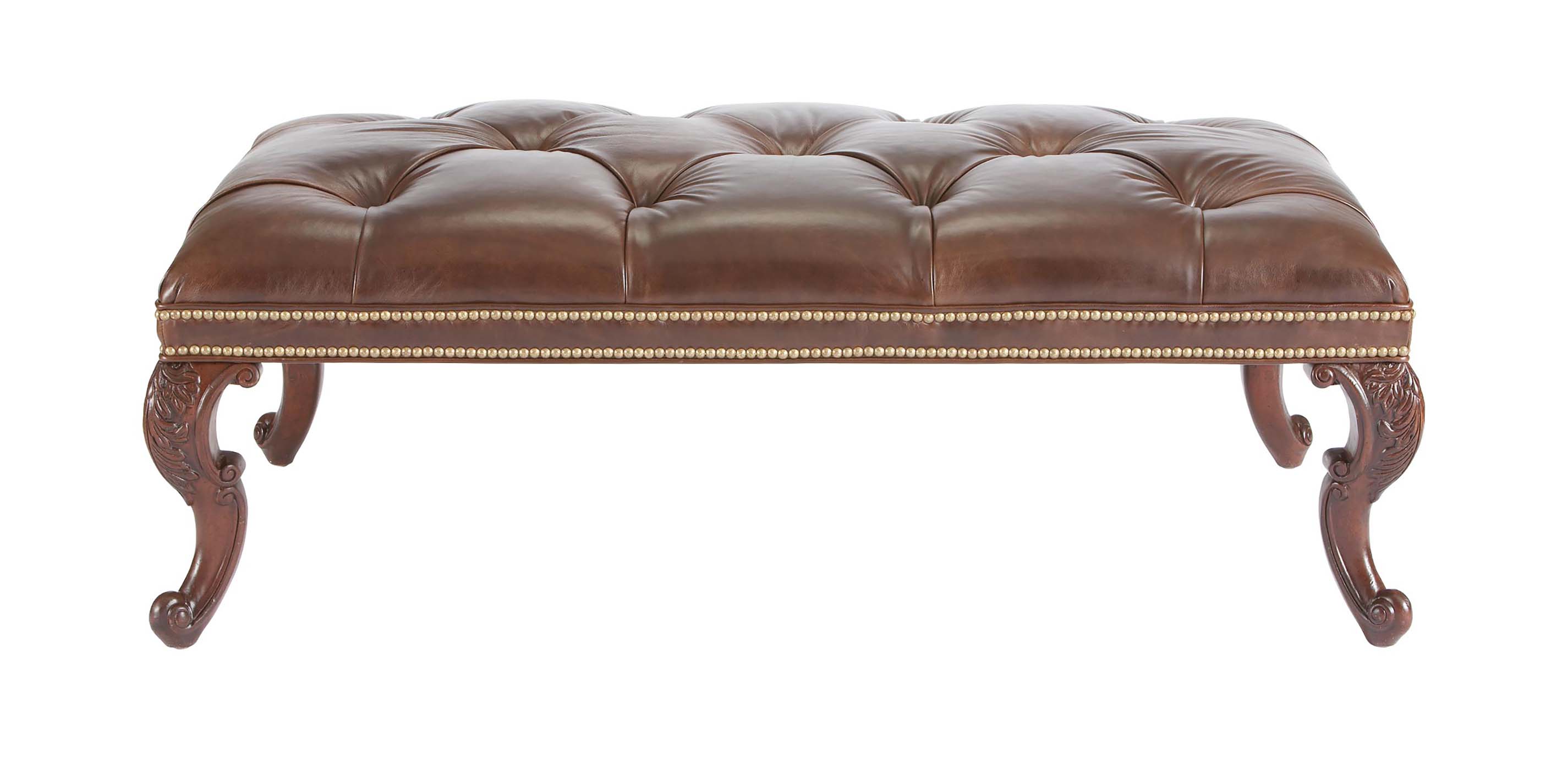 Landon Leather Ottomans Ottomans & Benches Ethan Allen